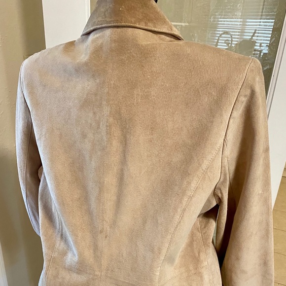 Croft & Barrow Suede Brown Jacket - Size Medium (M) - Picture 4 of 6